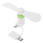 Mini USB Fan with Type-C & Micro USB