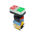 ON-OFF Double Push-Button Momentary Switch 22mm PLA38 with LED Light