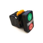 ON-OFF Double Push-Button Momentary Switch 22mm with LED Light PXB5-AW83M5