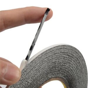 Black Double Face Tape 3mm (White Cover) - Image 4