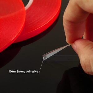 Transparent Double Face Tape 3mm (Red Cover) - Image 4