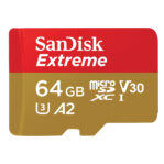 SanDisk 64GB Micro SD Memory Card With SD Adapter 170MB/S