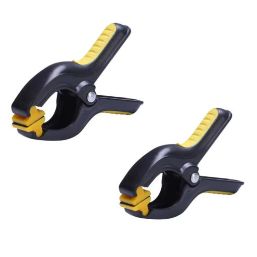 Non-slip Heavy Duty Plastic Nylon Spring Clamps Set (2 Pcs)