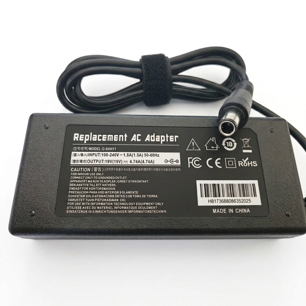 AC Charger Adapter for HP Laptop 19V 4.74A with Jack Connector 7.4x5.0mm - Image 2