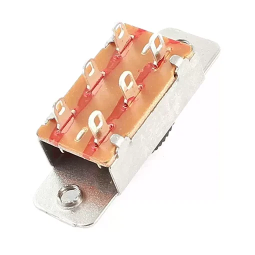 Slide Switch ON-OFF Panel Mount DPDT 6-Pin 2 Position 3A 250V - Image 2