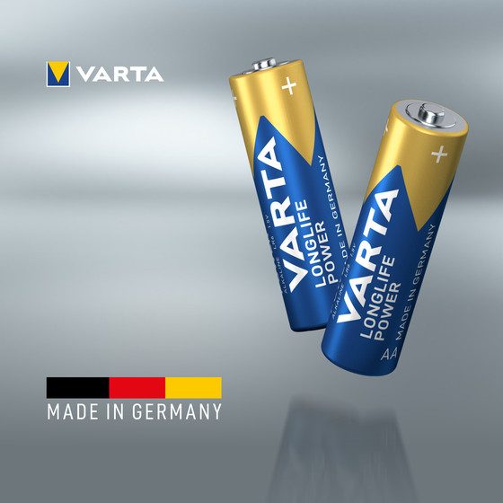 VARTA Longlife AA Batterien – 6 Stück, Alkaline, 1,5V, Made In Germany, Für Fernbedienungen, Wecker & Spielzeug