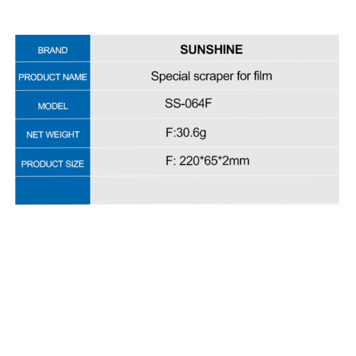 SUNSHINE SS-064F Plastic Scraper for Films for phone/tablet/laptop - Image 3