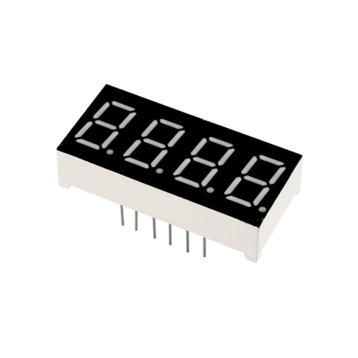 Four Digits 7 Segment Orange Led Display Common Anode 0.56 inch