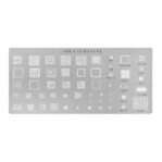 Universal BGA Reballing Stencil Plate 53 in 1