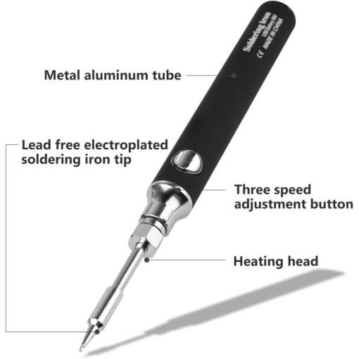 USB Charging Adjustable Temperature Soldering Iron Kit 5V 8W - Image 2