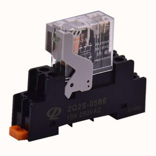 Power Relay Q14F-2-SN DPDT 230VAC 8A 250VAC/30VDC Non Latching 8 Pin with Socket