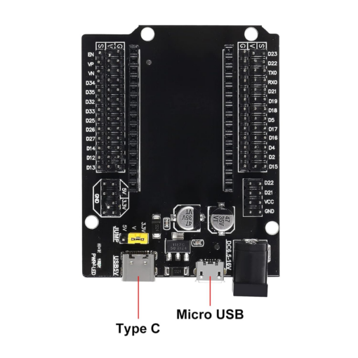 Expansion board For ESP32 30P With (Type-C , Micro USB) Dual Interface 30 Pin - Image 5