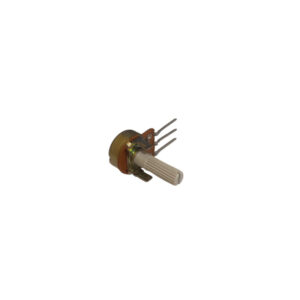 Metal Potentiometer 500Ω 3Pin Plastic Shaft 20mm - Image 2