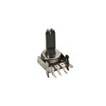Metal Potentiometer 1KΩ 3Pin Plastic Shaft 15mm
