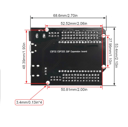 Expansion board For ESP32 30P With (Type-C , Micro USB) Dual Interface 30 Pin - Image 8