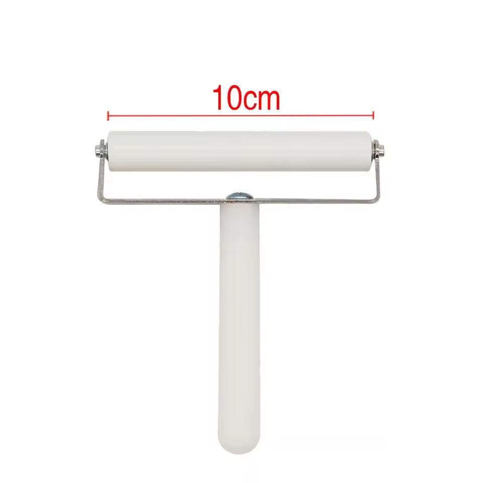 White Silicone Roller 10cm for PCB UV Film and Phone OCA - Image 4