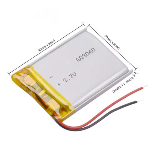 LIPO Battery Cell 603040 3.7V 1000mAh Without Connector - Image 2