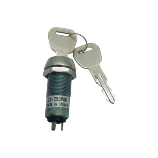 Key Switch Lock SPDT 3 Pin 2 Position 250V 2A 19mm - Image 2