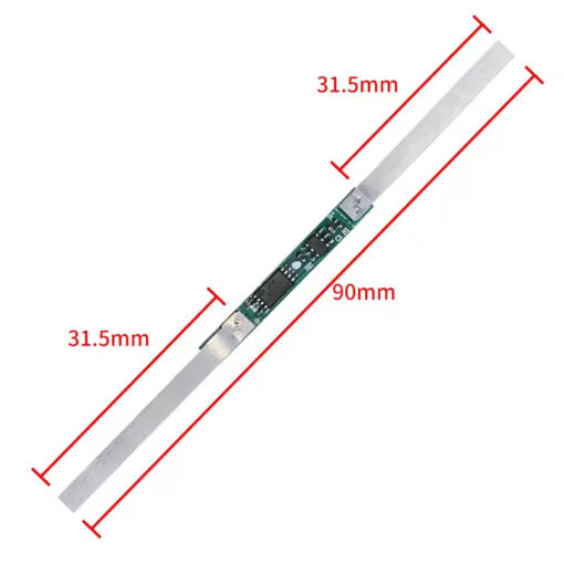 JH-8675 Lithium Battery Charger Protection Module (BMS) 1S 2A 3.7V with Nickel Strip - Image 6