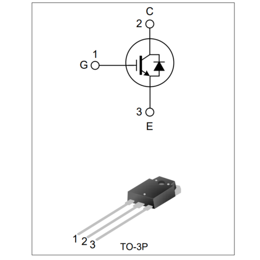 SGT40N60FD2 IGBT Transistor 600V 80A 380W TO-3P (40N60FD2) - Image 2