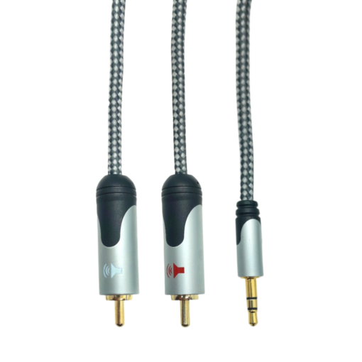 Premium AUX Jack 3.5mm to 2 RCA Audio Cable Speaker to Phone 1M - Image 3