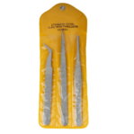 TS-9803 Stainless Steel Tweezers Set 3 PCS