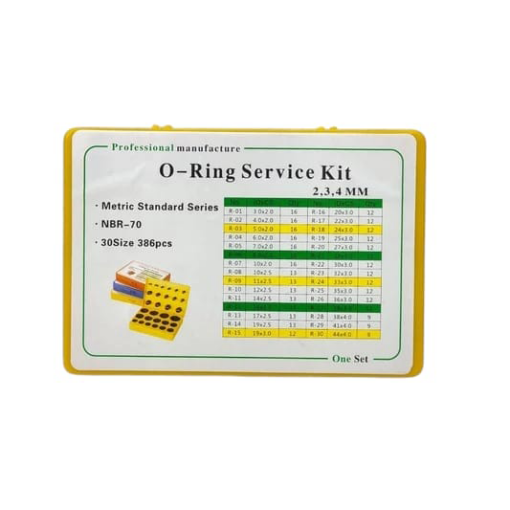 O-Ring Service Kit NBR-70 (30 Sizes, Total 386 Pcs) - Image 2