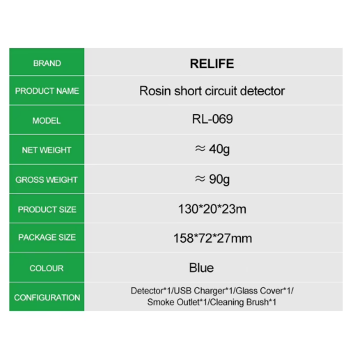 RELIFE RL-069 Rosin Short Circuit Detector - Image 7