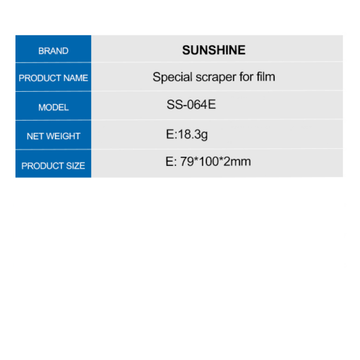 SUNSHINE SS-064E Plastic Scraper for Films for phone/tablet/laptop - Image 3