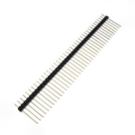 Pin Headers Male 2.54mm : 40 Pin, Straight, Black, 21mm