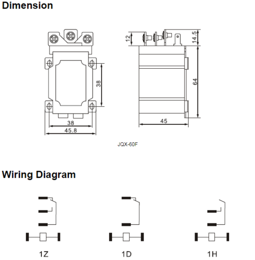 Power Relay JQX-60F DC 24V Coil 60A - Image 9