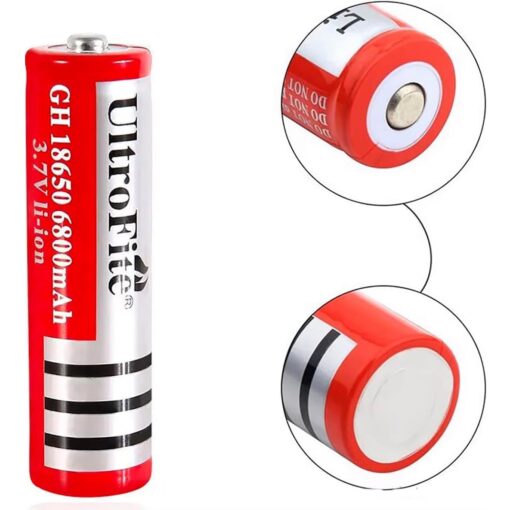 UltroFite Li-ion Rechargeable Battery 18650 3.7V 1000mAh - Image 2