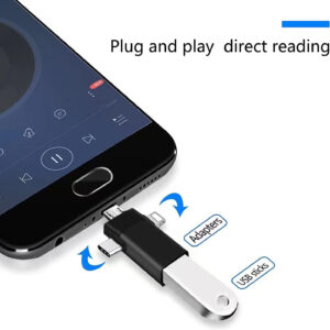 OTG 3 in 1 Micro/Lightning/Type-C to USB 3.0 Female SX-39 - Image 2