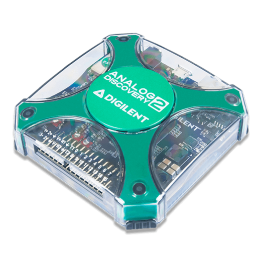 Digilent Analog Discovery 2: 100MS/s USB Oscilloscope, Logic Analyzer and Variable Power Supply