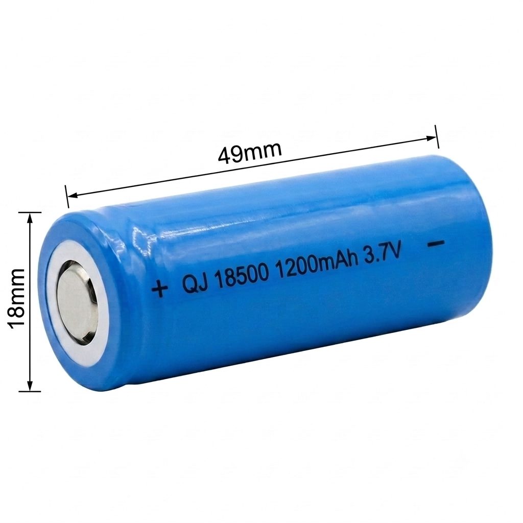Rechargeable Li-ion Battery 18500 3.7V 1100mAh - Image 2