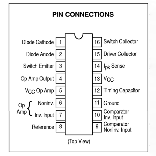 UA78S40PC Universal Switching Regulator Subsystem DIP-16 - Image 2