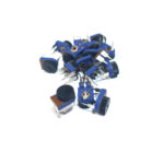Round Dial Potentiometer Single Turn 250KΩ 3 Pin 10mm Thumbwheel (Vertical)