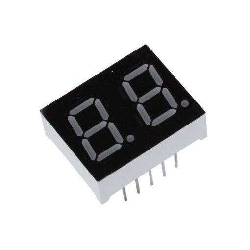 Two Digit 7 Segment Red Led Display 0.4 inch Common Anode 4021BS - Image 2