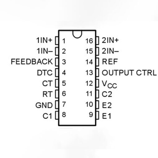 KA7500B Step Down DC-DC Controller IC DIP-16 - Image 2