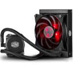 B120i COOLER MASTER CPU Liquid Cooler Quiet Fan Close-Loop Red LED 120mm