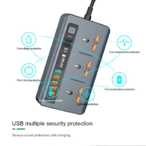 RELIFE Timing Control Power Socket (3 AC Socket + 5 USB 5V 3.4A) RL-316D - Image 3