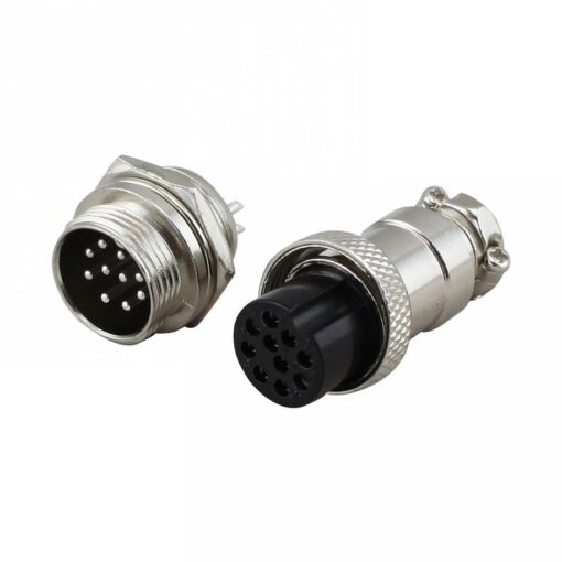 Chassis Connector (Male-Female) GX16-10 pins - Image 2