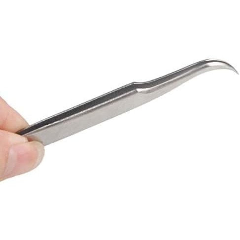 Kimei Anti-Static Tweezers Curved Tip KM-15 - Image 2