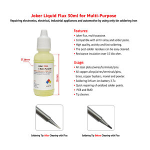 Joker Soldering Liquid Flux PRO for Multi-Purpose 30mL - Image 2