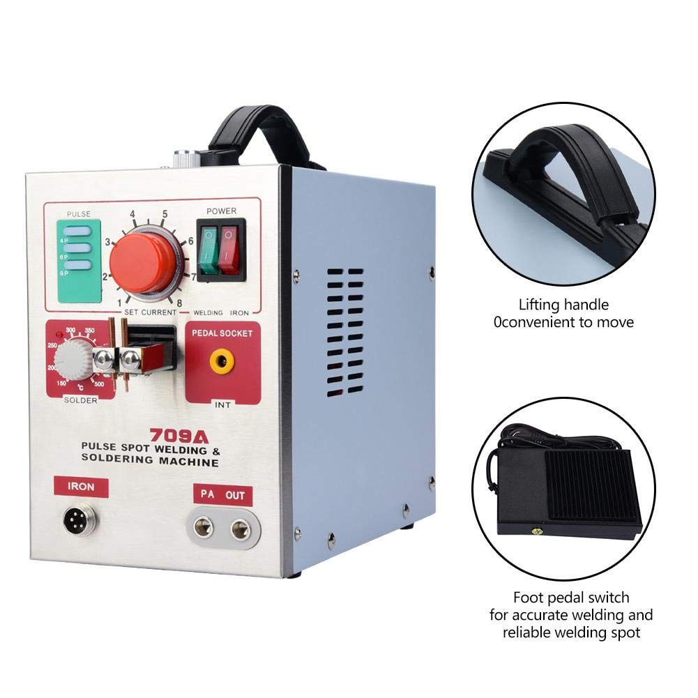SUNKKO 709A Pulse Spot Welder Machine 3.2KW with Soldering Iron - Image 7