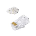 Ethernet RJ45 8P8C UTP Cat.5e/6e Connector Plug 100 PCS
