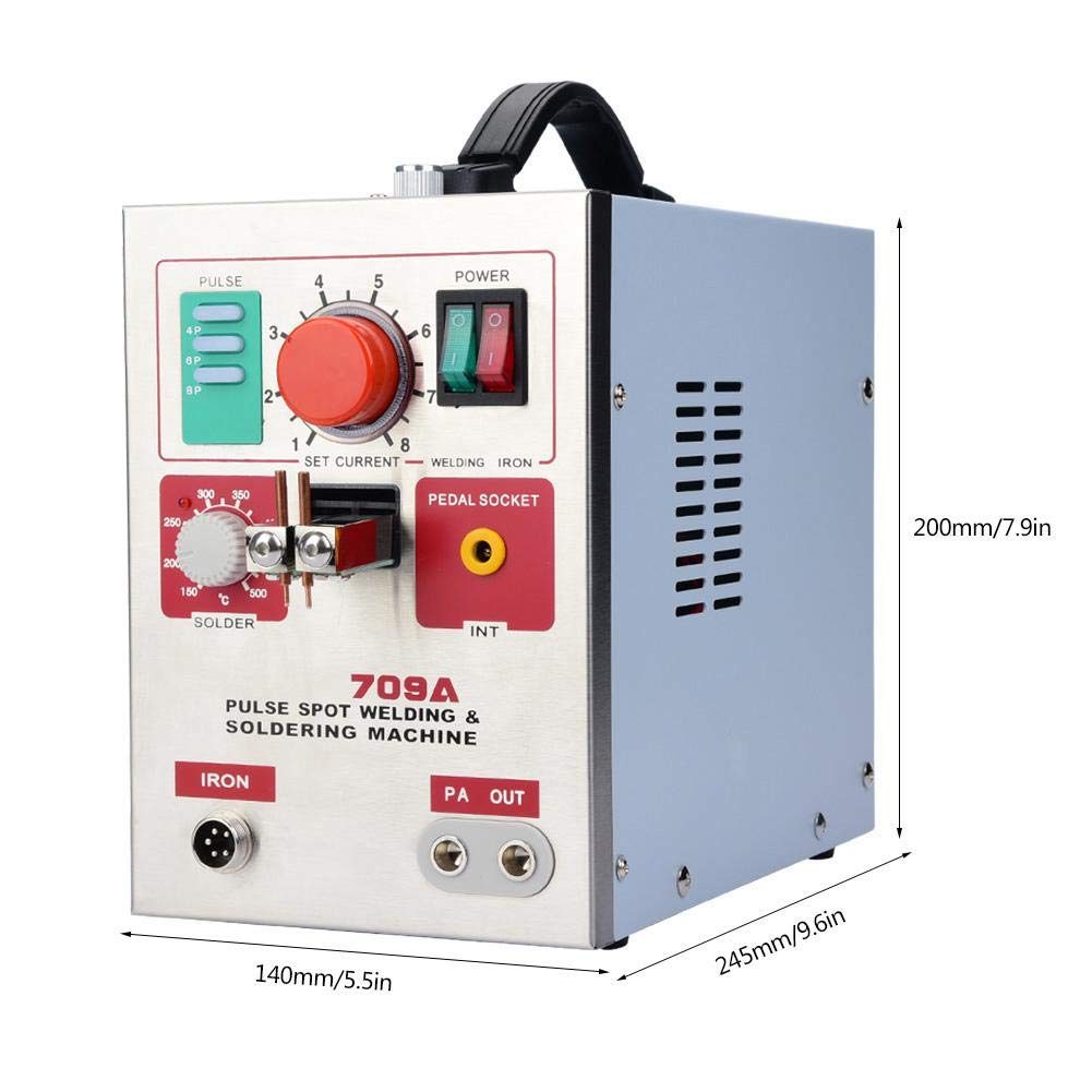 SUNKKO 709A Pulse Spot Welder Machine 3.2KW with Soldering Iron - Image 6