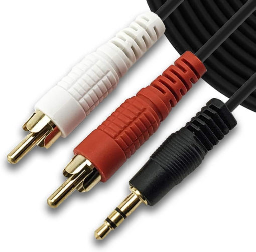 AUX Jack 3.5mm to 2-RCA Audio Cable Speaker to Phone 20M - Image 3