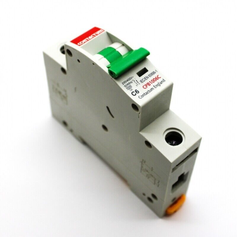 Contactum CPB1006C Circuit Breaker MCB SP C-Type 230VAC 6A 10kA - Image 2