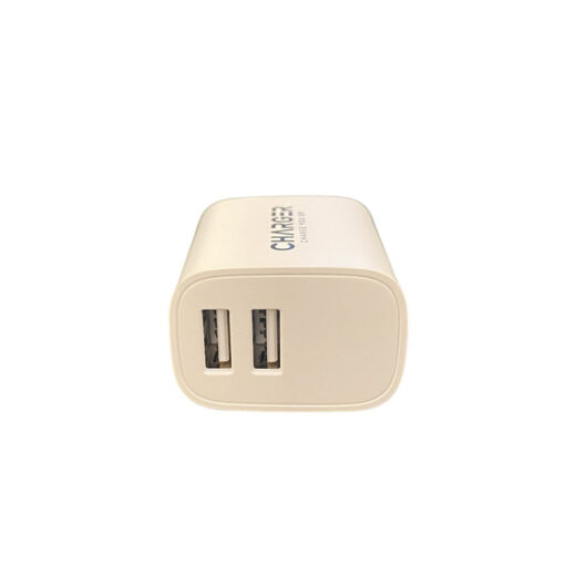 Travel Charger 5V 2.1A Dual USB Output with Type-C USB Cable (MC-132-A) - Image 3